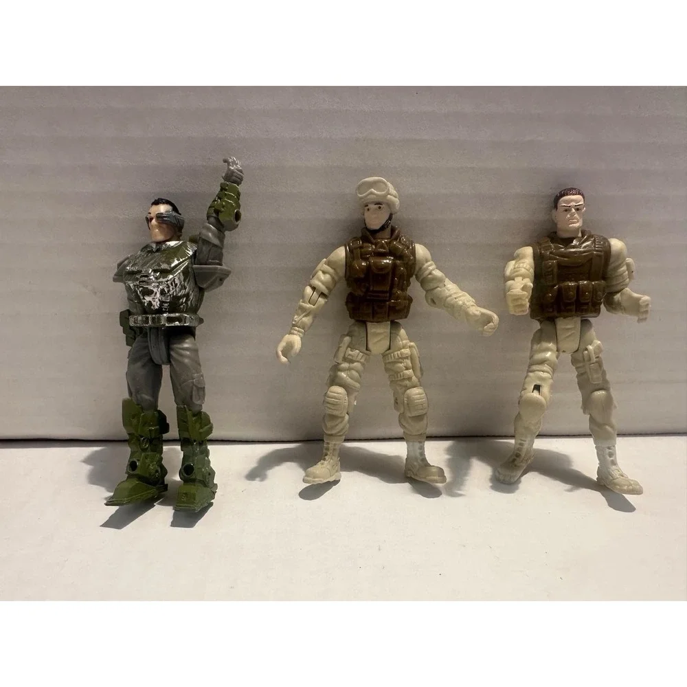 Military & Adventure Action Figure Collection 3-Pack Fully Jointed Multicolor